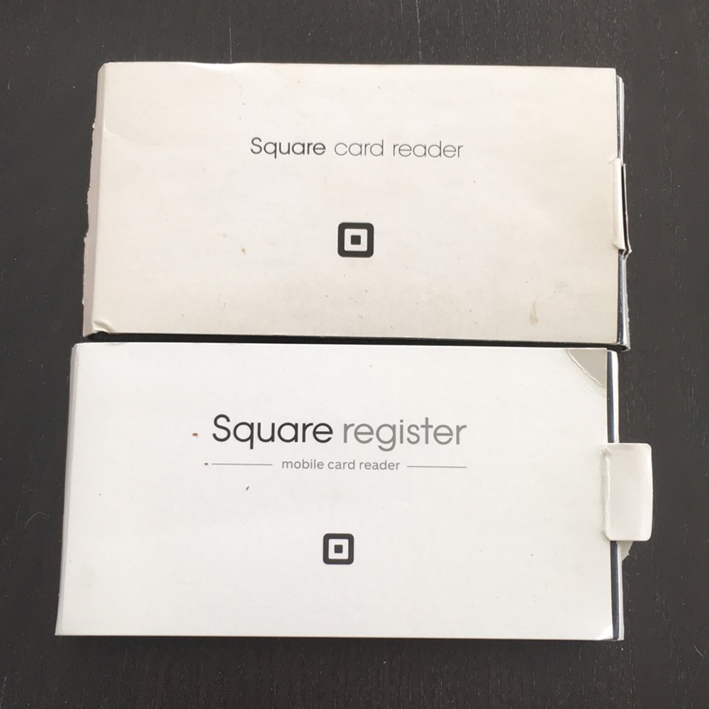 Vintage Square Up credit card reader